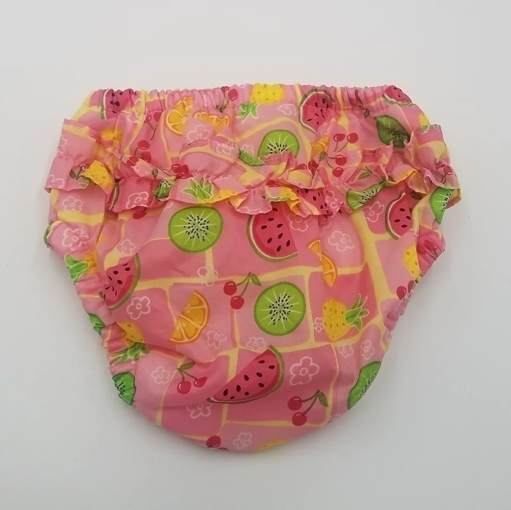 iPlay Fruit Watermelon Pineapple Lime Swim Bottom Ruffle Diaper Cover 12m